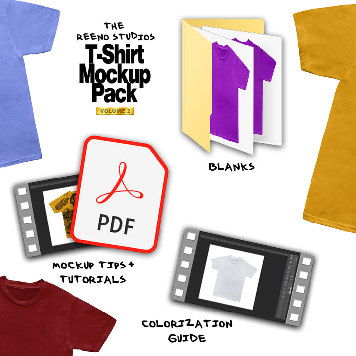 T-Shirt Mockup Pack Volume 2